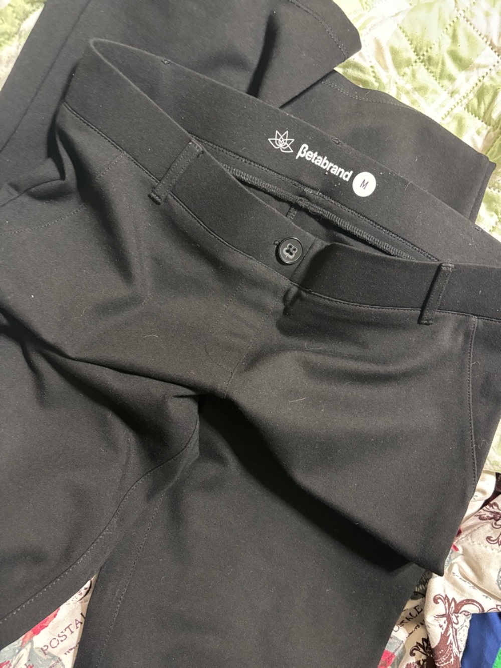 Betabrand Black Tailored Stretch Pants